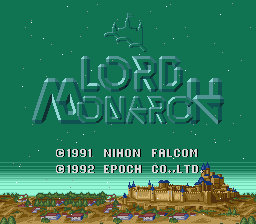 Lord Monarch Title Screen